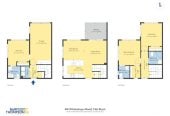 Reserve Views, 3 beds (2 ensuites) 3 baths townhouse with garage, 1 ensuite ground floor, garage space with a kitchenette setup, close to Ormiston shopping centre, 0.4 km to v school, 1.5 km to Ormiston Junior College and Ormiston Senior College, 64 Whakatupu Road, Flat Bush, Auckland