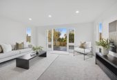 836m2 section, 4 beds 2 baths house, the downstairs level could become a secluded master haven or additional living space, with a single garage and dual driveways providing generous off- street parking, including space for the boat or trailer, 0.9 km to Selwyn College, 60 Ripon Crescent, Meadowbank, Auckland
