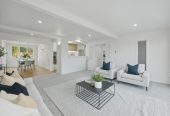 836m2 section, 4 beds 2 baths house, the downstairs level could become a secluded master haven or additional living space, with a single garage and dual driveways providing generous off- street parking, including space for the boat or trailer, 0.9 km to Selwyn College, 60 Ripon Crescent, Meadowbank, Auckland