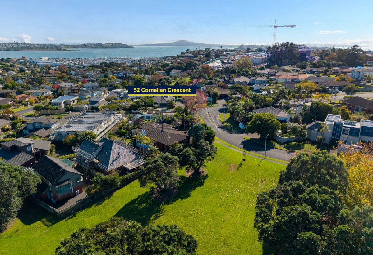 Macleans College zone, Brick and tile 5 beds 3 baths house with double garage on 668m2 section, Close to Half Moon Bay Marina, ferry, beaches, cafés & amenities, 0.3 km to Pigeon Mountain School, 0.5 km to Bucklands Beach Intermediate, 0.8 km to Macleans College, 52 Cornelian Crescent, Half Moon Bay, Auckland