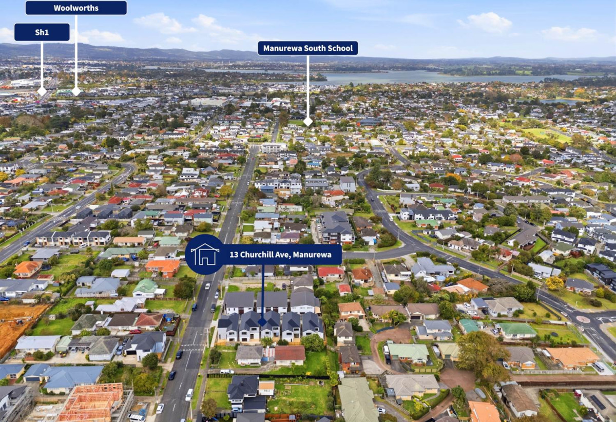 Standalone 4 beds 3 baths home with garage, 1 bed with toilet & bathroom conveniently located downstairs, Gas cooking, Close to schools, shops, public transport & all amenities, 0.7 km to Manurewa South School, Lot 4/13 Churchill Avenue, Manurewa, Auckland