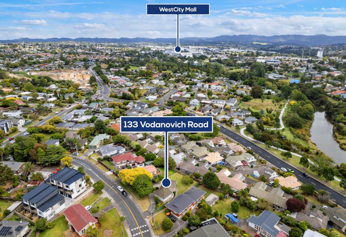 Vendor cashing out, 723m2 section with RC lodged for 5 dwellings, 3 beds 1 bath house with garage, currently rented for $650 per week Until Jan 2027, Located just minutes from motorway access, public transport, schools, and local shopping, 0.6 km to Rangeview Intermediate, 133 Vodanovich Road, Te Atatu South, Auckland