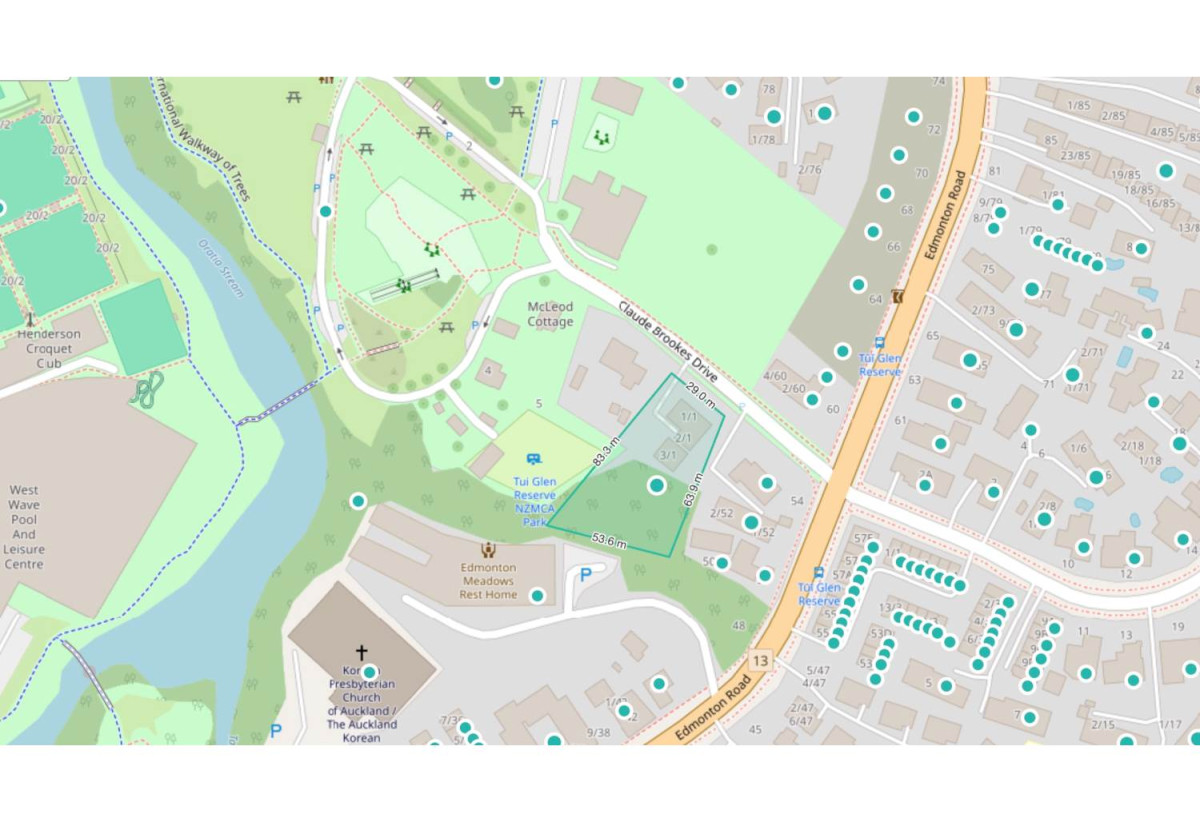Urgent sale and Must sell, 1/3 share of 2909m² (more or less) section, right next to Tui Glen Reserve and Westwave Recreation Centre, and within walking distance to supermarkets, shops, and public transport. 0.6 km to Henderson School, 3/1 Claude Brookes Drive, Henderson, Auckland