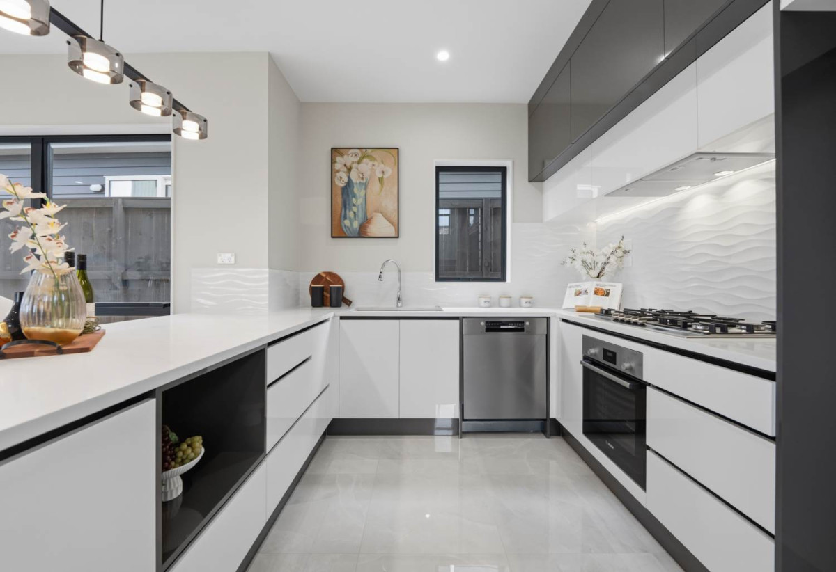 Next To Reserve With Water View, Brandnew 6 beds 5.5 baths house with double garage and 2-beds granny on 411m2 section, close to schools, shops, motorway access, 0.5 km to Mangapikopiko School, 17 Catalina Avenue, Rosehill, Auckland