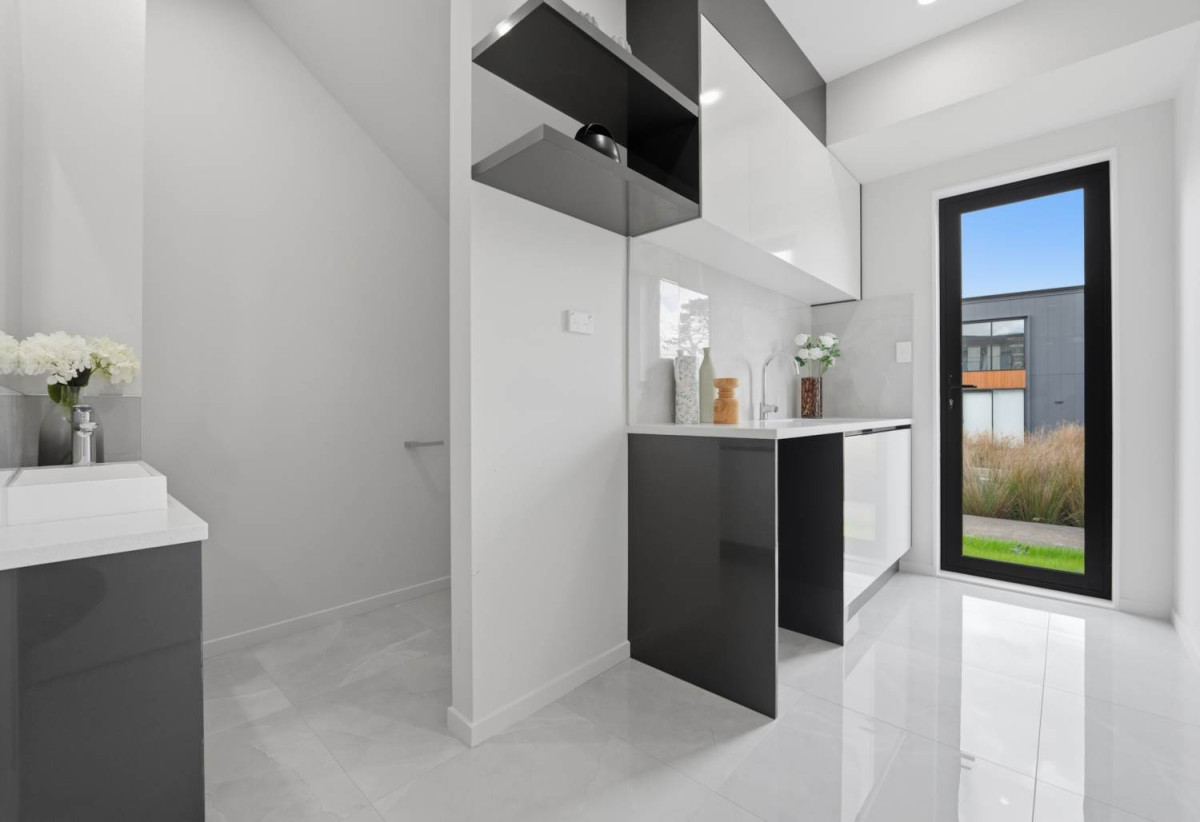 Next To Reserve With Water View, Brandnew 6 beds 5.5 baths house with double garage and 2-beds granny on 411m2 section, close to schools, shops, motorway access, 0.5 km to Mangapikopiko School, 17 Catalina Avenue, Rosehill, Auckland