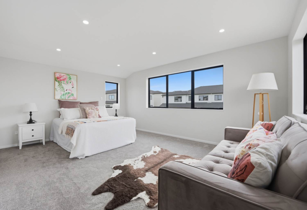 Next To Reserve With Water View, Brandnew 6 beds 5.5 baths house with double garage and 2-beds granny on 411m2 section, close to schools, shops, motorway access, 0.5 km to Mangapikopiko School, 17 Catalina Avenue, Rosehill, Auckland