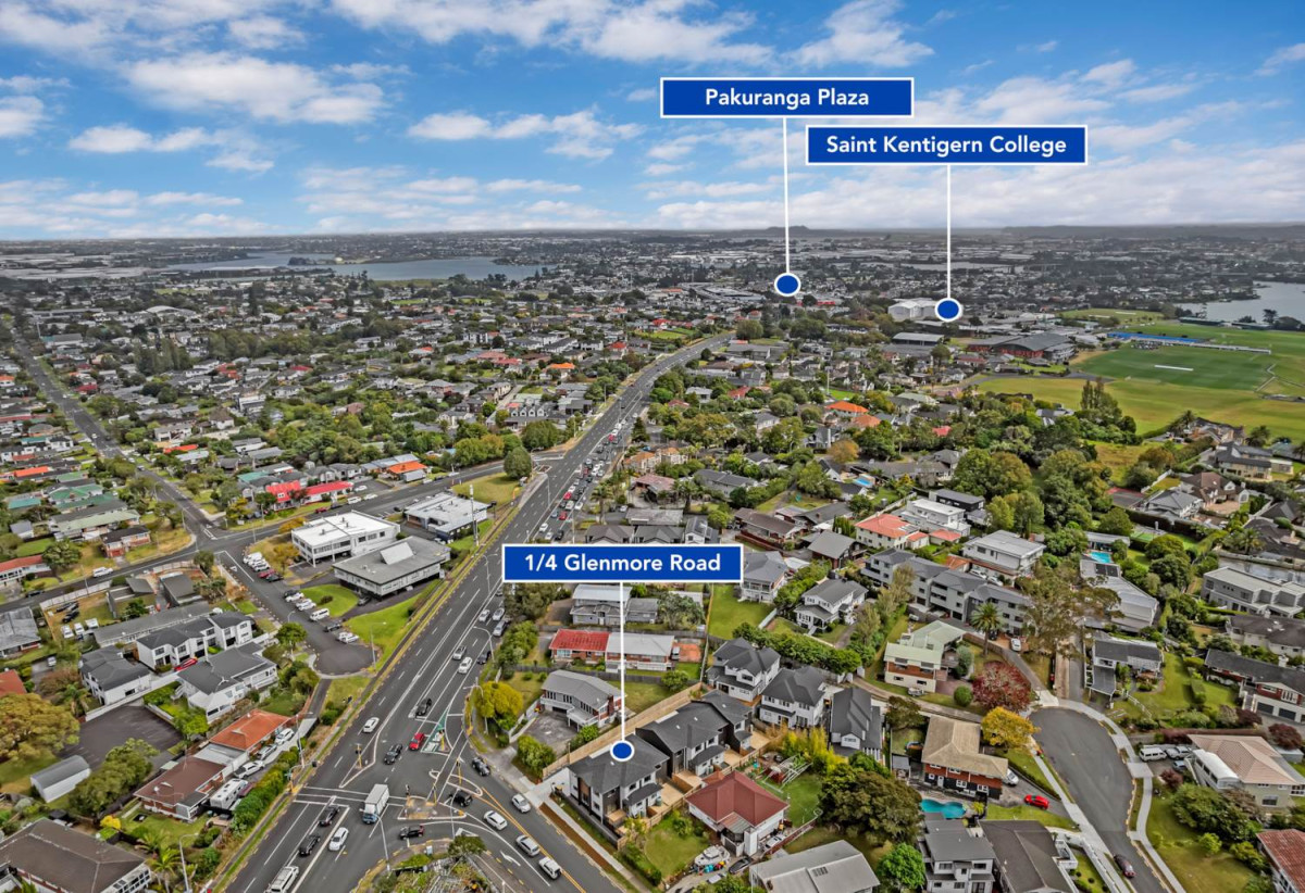Brandnew 4 beds (1 ensuite) 3 baths home with garage, 1 bed 1 bath ground floor, move-in ready, minutes to schools, shopping centres, parks, 0.6 km to Sunny Hills School, 1.9 km to Pakuranga College, Lot 1-5/4 Glenmore Road, Sunnyhills, Auckland