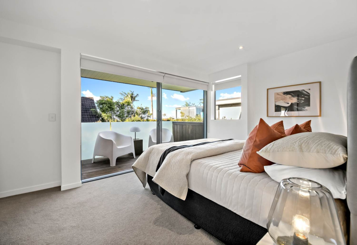 Built-in lift, 251m2 Sea Views 4 beds (2 ensuites) 3 baths home with double garage, Directly opposite Kohimarama School and a short stroll to the waterfront and village amenities, 0.9 km to Selwyn College, 4B Rawhitiroa Road, Kohimarama, Auckland