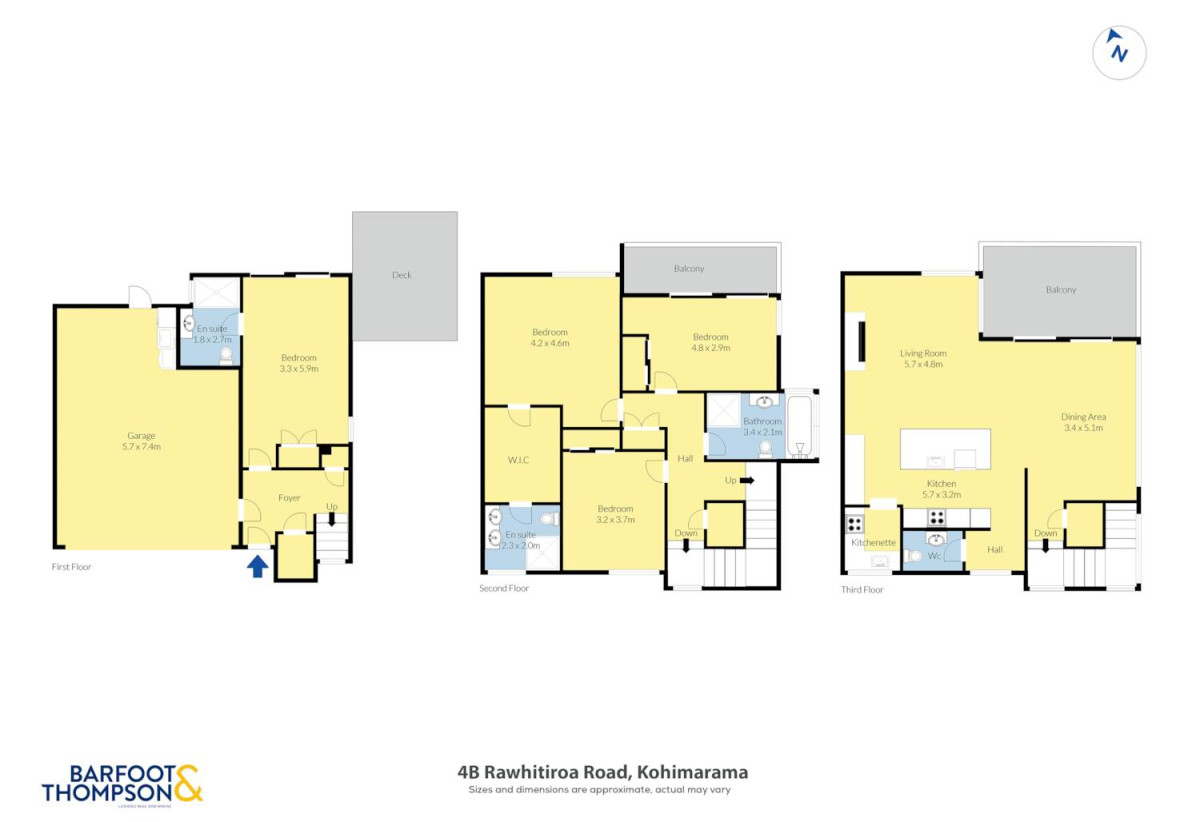 Built-in lift, 251m2 Sea Views 4 beds (2 ensuites) 3 baths home with double garage, Directly opposite Kohimarama School and a short stroll to the waterfront and village amenities, 0.9 km to Selwyn College, 4B Rawhitiroa Road, Kohimarama, Auckland