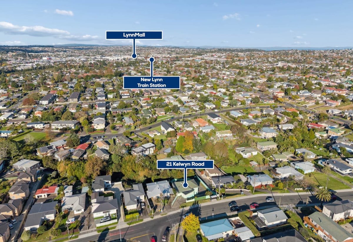 846m2 section, 3 beds 1.5baths house with double garage, 3 beds 1.5 baths kitchen lounge upstairs, Downstairs 3 rumpus bonus rumpus area currently set up with additional bedroom style spaces and kitchenette area, close to school, Lynn Mall, 0.3 km to Kelston School, 21 Kelwyn Road, Kelston, Auckland