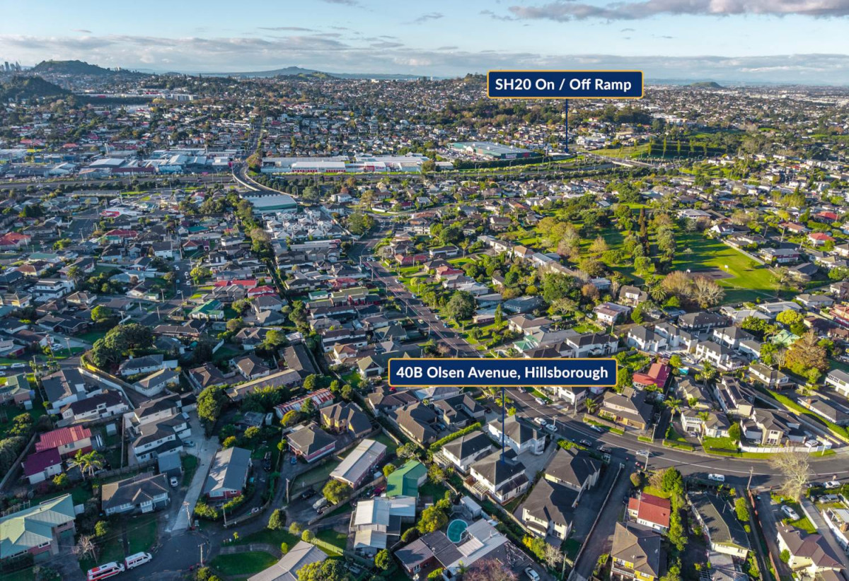 Mt Roskill Grammar school zone, 5 beds (2 ensuites) 4 baths house with double garage on 463m2 section, close to schools, motorway access, local shops, parks, and everyday amenities, 0.9 km to Mt Roskill Grammar, 40B Olsen Avenue, Hillsborough, Auckland
