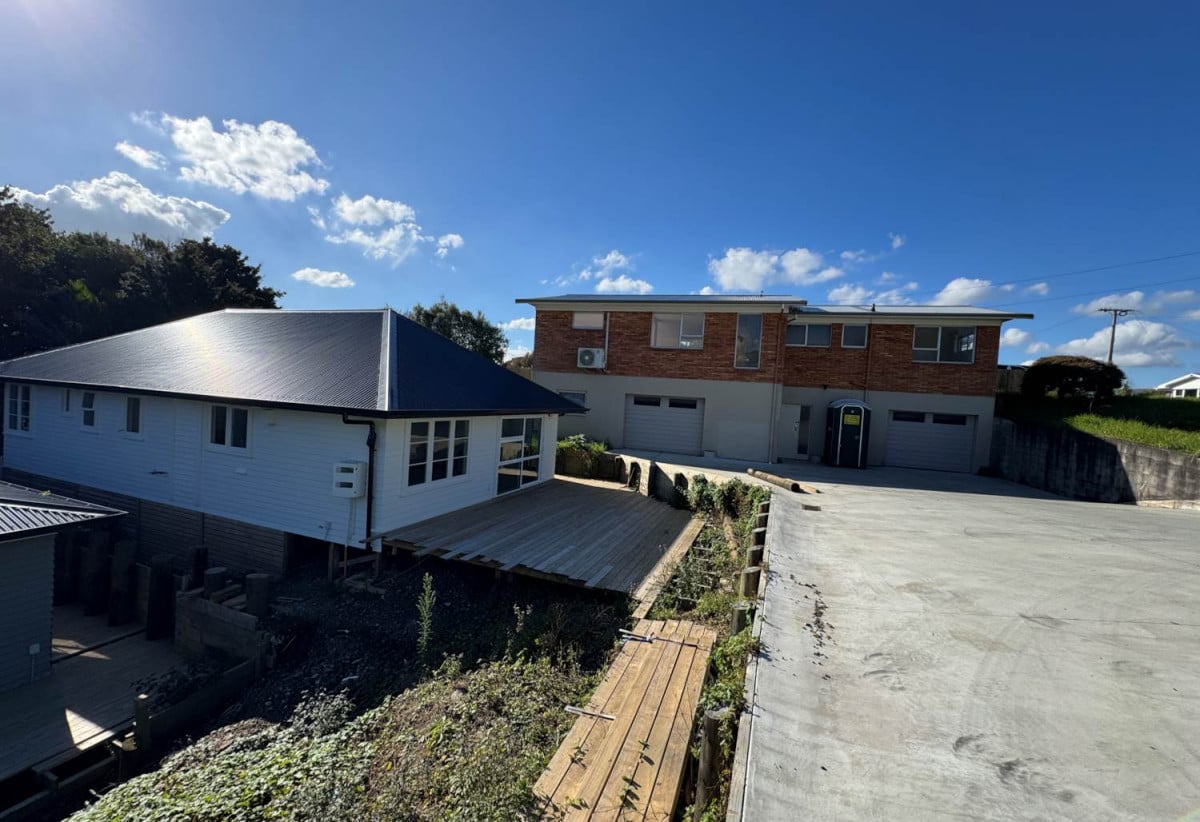 MORTGAGEE SALE, 1209m2 section, Finish the Subdivision! Three Houses, Home No. 1 – Existing 3 bedroom house partially renovated, Home No. 2 – Relocated 3 bedroom with services connected, still requires completion, Home No. 3 – Relocated 3 bedroom with services connected, still requires completion, 0.5 km to Waiuku Primary School, 3 Stonehurst Avenue, Waiuku, Auckland