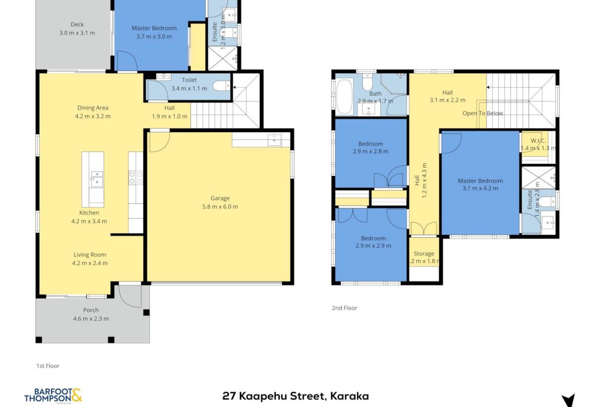Brandnew standalone 4 beds (2 ensuites) 3.5 baths house with garage on 335m2 section, 1 ensuite ground floor, close to shops, schools, easy motorway access, 27 Kaapehu Street, Karaka, Auckland
