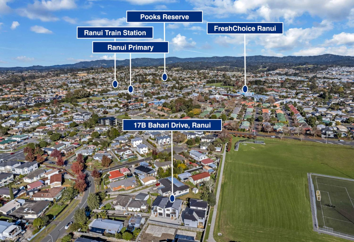 Standalone 4 beds 3.5 baths home with garage, literally next to a sports park, close to schools, local shops, 0.7 km to Birdwood School, 17B Bahari Drive, Ranui, Auckland