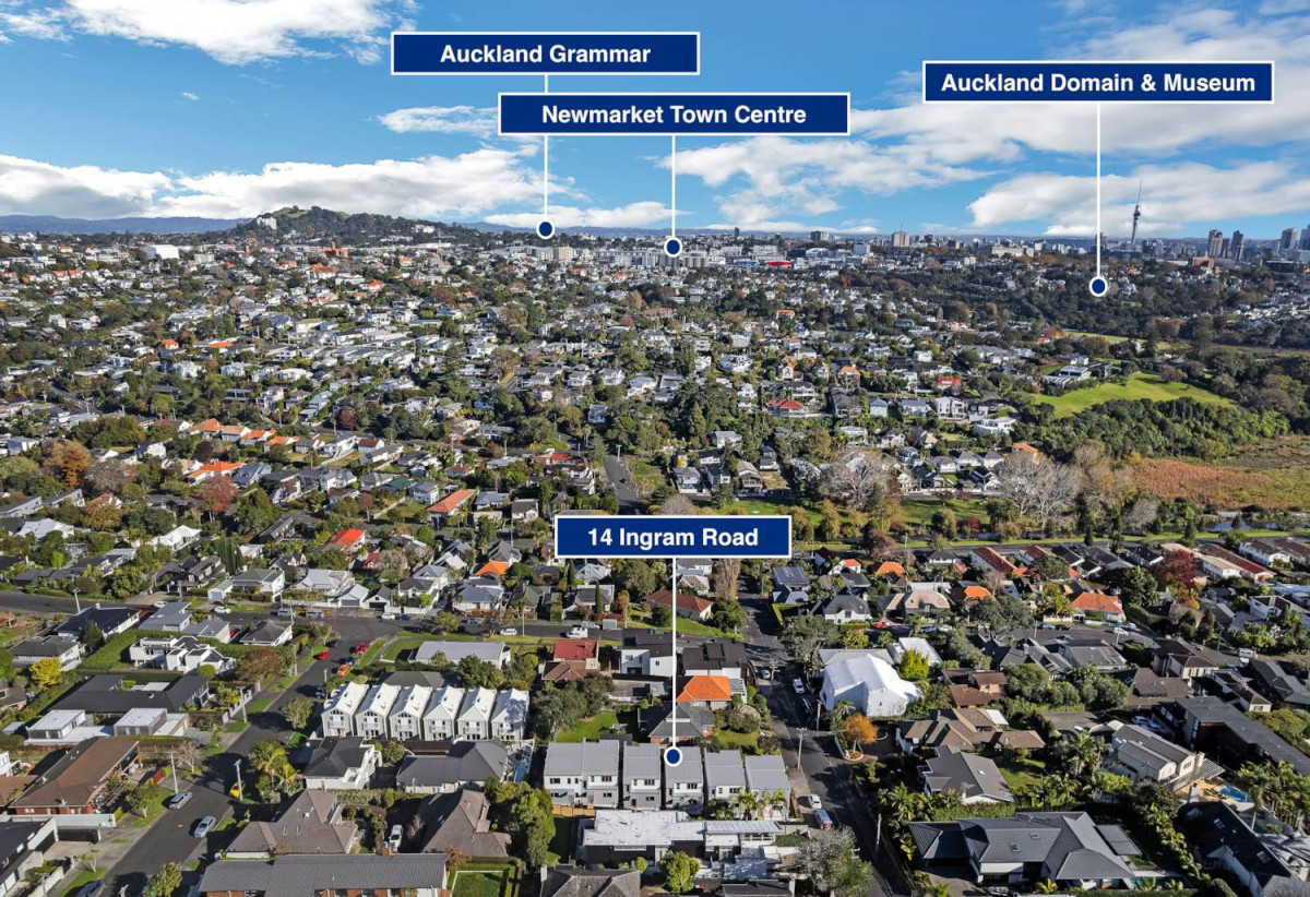 Double Grammar school zone, Brandnew 4 beds (2 ensuites) 3.5 baths home with double garage, 0.5 km to Victoria Avenue School and Baradene College, 1.8 km to Remuera Intermediate, 2.1 km to Epsom Girls’ Grammar School, 2.6 km to Auckland Grammar, Lot 6/14 Ingram Road, Remuera, Auckland