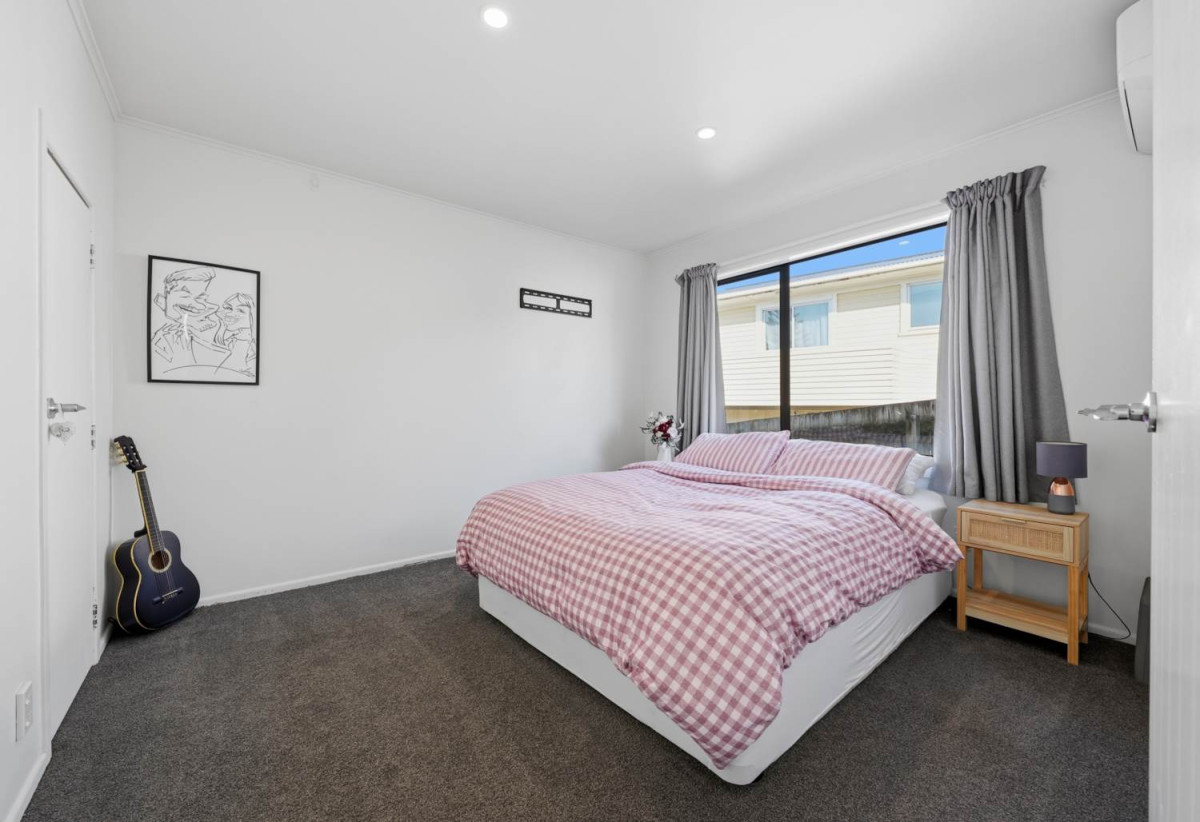 746m2 section, 4 beds (1 ensuite) + study room 2 baths house with garage, Downstairs offers internal access garaging plus a versatile rumpus room, move-in ready, close to schools, shops, supermarkets, 0.2 km to Riverhills School, 127 Ennis Avenue, Pakuranga Heights, Auckland
