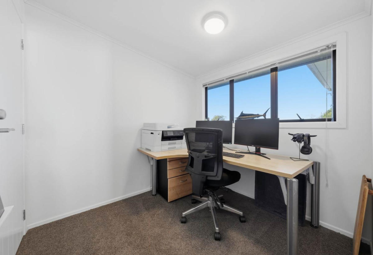 746m2 section, 4 beds (1 ensuite) + study room 2 baths house with garage, Downstairs offers internal access garaging plus a versatile rumpus room, move-in ready, close to schools, shops, supermarkets, 0.2 km to Riverhills School, 127 Ennis Avenue, Pakuranga Heights, Auckland