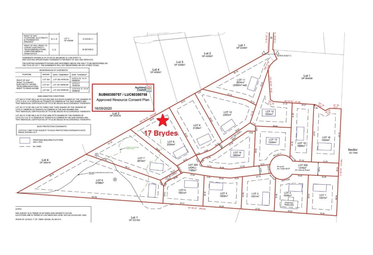 1501m2 Lifestyle section with views, all essential services readily available on-site, water, electricity, internet and roading are already in place, zoned for Oteha Valley School, Albany Senior High School, and Albany Junior High School, close to Albany Mall, motorway access, 1 km to Oteha Valley School, 7 Brydes Street, Albany Heights, Auckland