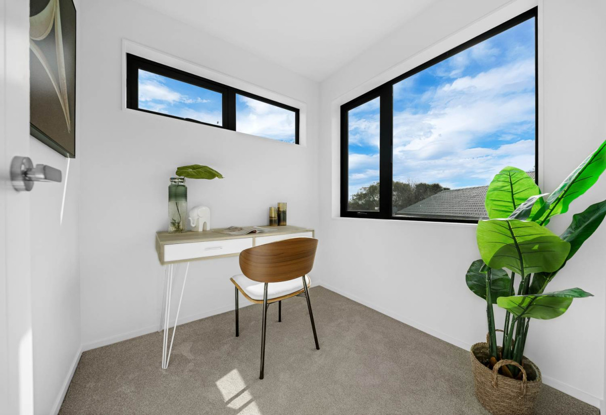 Urgent sale, Brandnew Master Build Homes, 3 standalone homes + 2 duplex units, Floorplan, 3 generous bedrooms +1 study (fits a single bed) + 2.5 bathrooms + Single garage, minutes from Albany mall, schools, motorway access, 1.8 km to Target Road School, 18A-E Mallard Place, Unsworth Heights, Auckland