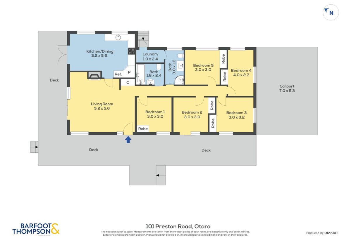 Must sell, 1310m2 section, 5 beds 2 baths house with carport, close to schools, shopping centres, motorway access, 101 Preston Road, Otara, Auckland