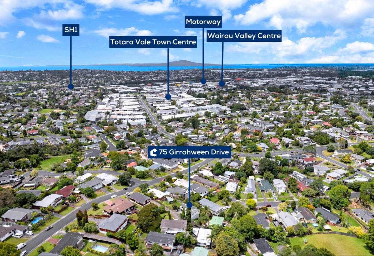 Vendors want it go, 3 beds 2 baths house with double garage on 566m2 section, Walking distance to schools, reserves, restaurants, and supermarket, Close to Wairau Valley shopping precinct, 0.8 km to Target Road School, 75 Girrahween Drive, Totara Vale, Auckland