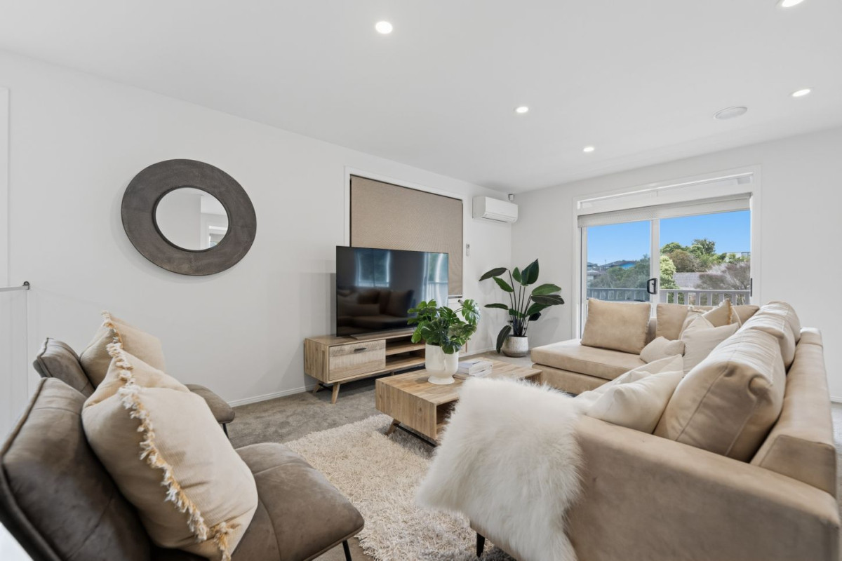 Home and Income, 7A Sailfish Drive, West Harbour, Auckland..160m2 4 beds 3 baths house with car parks on 468m2 section, Solid brick & cedar weatherboard cladding, Separate income area to help offset everyday living costs, close to schools, shops, motorway access & local amenities