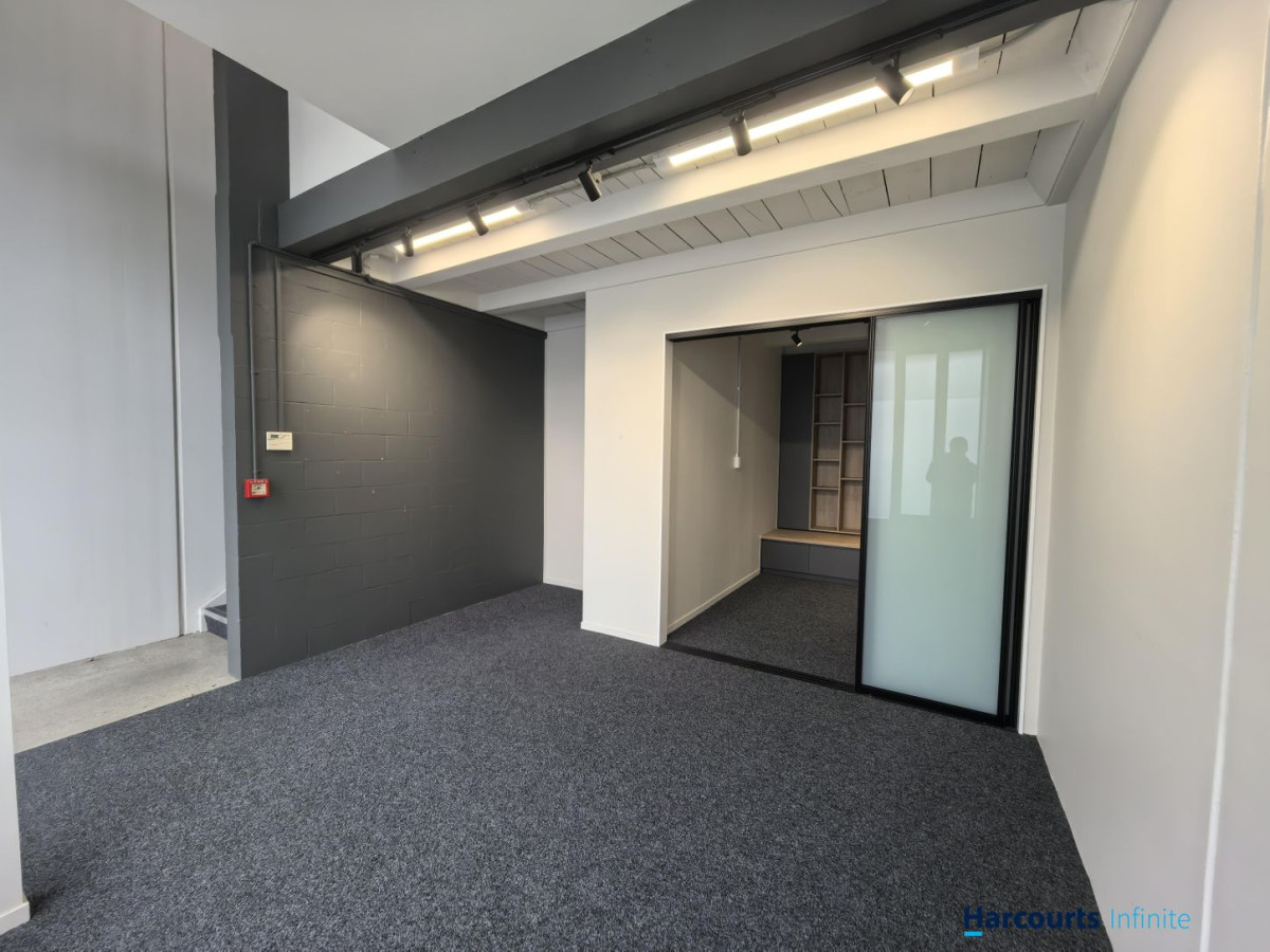 Approx. 84sqm office space across two levels, Two exclusive onsite car parks, Modern amenities include a bathroom, kitchenette, security system, and heat pump, Outgoings approx. $7,030.77 + GST per annum, Available for lease or purchase, 13/40 Arrenway Drive, Rosedale, Auckland