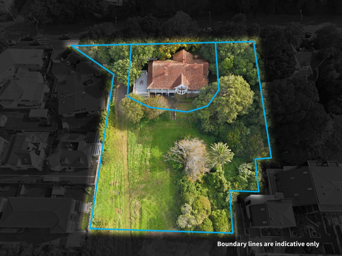 4421m2 section, Motivated vendor, Double Grammar school zone, total 9 beds 4 baths 6 car parks, zoned for Epsom Girls Grammar School and Auckland Grammar School, easy access to Westfield Newmarket, motorway connections, With three separate entrances, the estate is believed to have formerly been associated with Auckland’s first mayor, 74 & 76 Gillies Avenue, Epsom, Auckland