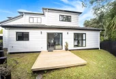 217m2 5 beds (2 ensuites) 3.5 baths house with double garage on 3.4m2 section, 1 ensuite ground floor, minutes from the village, close to the coast, zoned for Blockhouse Bay Primary School, Blockhouse Bay Intermediate, Lynfield College, and St Dominic’s Catholic College, 42 Connell Street, Blockhouse Bay, Auckland