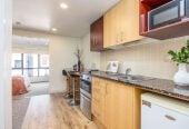 Double Grammar school zone, 33m2 Freehold 1 bed 1 bath apartment, zoned for Auckland Grammar and Auckland Girls Grammar school, 2-minute walk to University of Auckland & AUT, Close to Queen Street, City Library & transport links, 1407/76 Wakefield Street, Auckland Central, Auckland