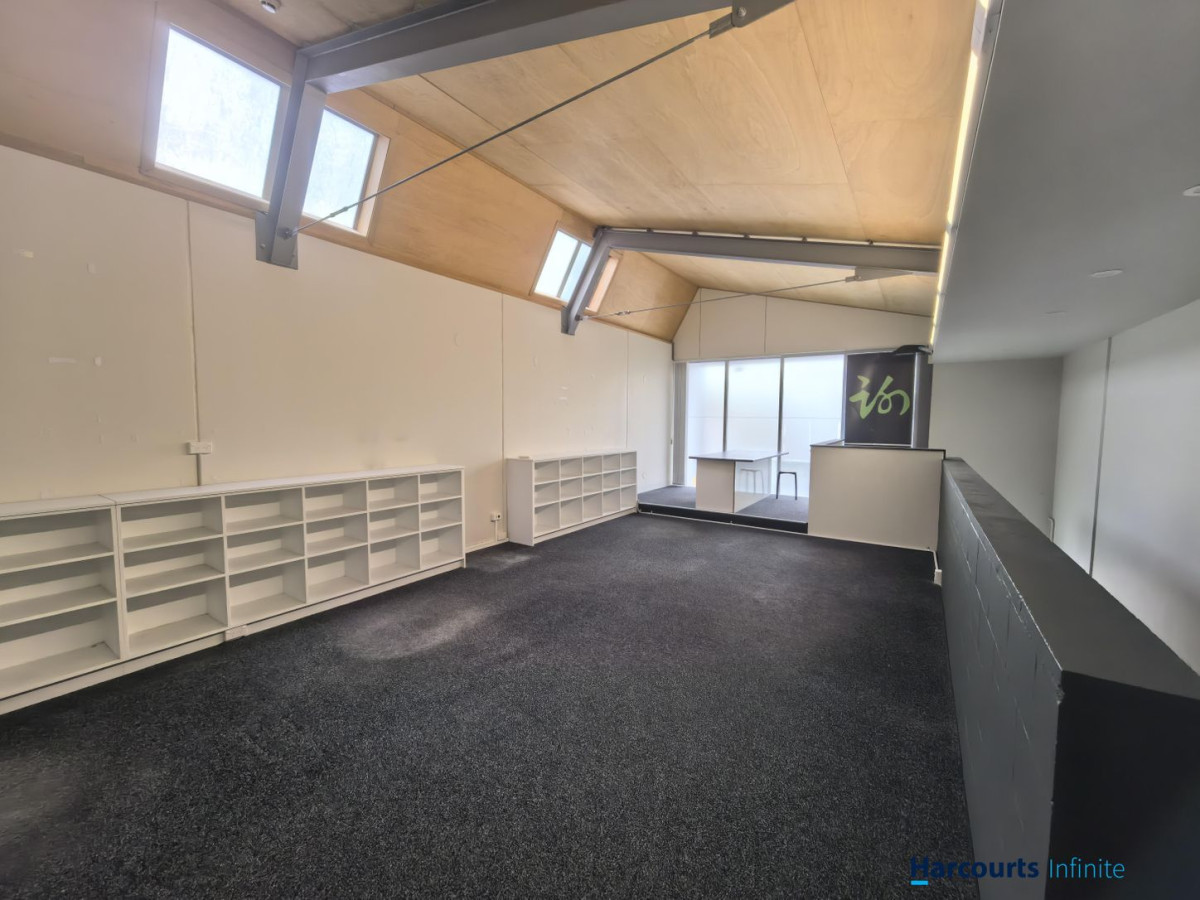 Approx. 84sqm office space across two levels, Two exclusive onsite car parks, Modern amenities include a bathroom, kitchenette, security system, and heat pump, Outgoings approx. $7,030.77 + GST per annum, Available for lease or purchase, 13/40 Arrenway Drive, Rosedale, Auckland