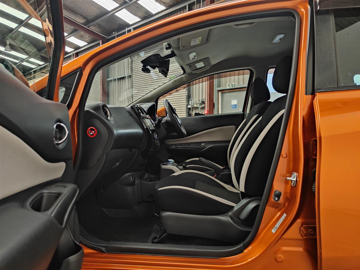2016 Nissan Note X E-POWER/360 CAMERA/ALLOY WHEELS/RARE COLOUR Hatchback Automatic, 5 seats, Orange, Hybrid, 1,200 cc, 100,530 km