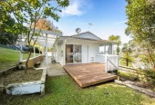 Renovated 3 beds 1 bath house on 1128m2 section, with a deck and pergola, a single garage and additional open parking spaces for up to five vehicles, 12 Glenbervie Crescent Massey,, Auckland
