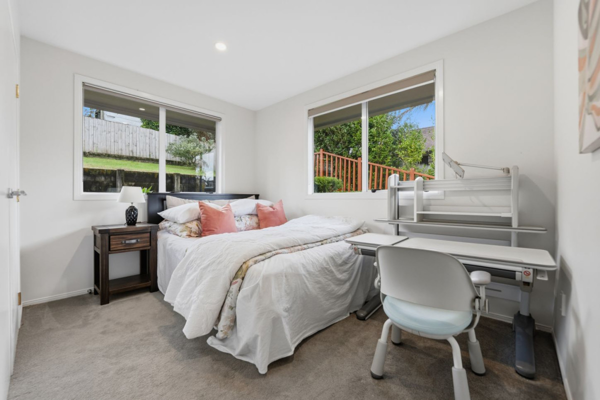 Home and Income, 7A Sailfish Drive, West Harbour, Auckland..160m2 4 beds 3 baths house with car parks on 468m2 section, Solid brick & cedar weatherboard cladding, Separate income area to help offset everyday living costs, close to schools, shops, motorway access & local amenities