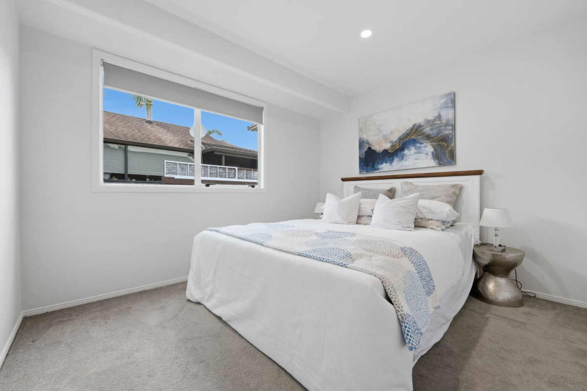 Home and Income, 7A Sailfish Drive, West Harbour, Auckland..160m2 4 beds 3 baths house with car parks on 468m2 section, Solid brick & cedar weatherboard cladding, Separate income area to help offset everyday living costs, close to schools, shops, motorway access & local amenities