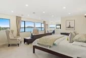 Overseas Vendor Must sell, 720m2 Sea views 5 beds 5 baths house with triple garage and A self-contained guest wing, car room, music room, office, swimming pool, the full-sized tennis court. A sauna, private gym, and children’s playground, direct beach access from the backyard for sunrise kayaking, moments from Half Moon Bay’s shops, 38 Venus Place, Half Moon Bay, Auckland