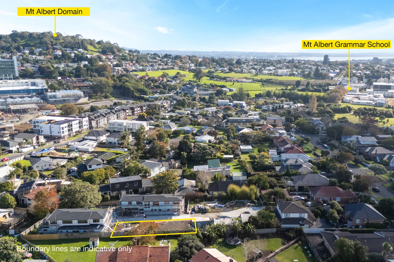 Mt Albert Grammar school zone, Freehold 286m2 section with Title Issued, This site comes with a draft house design of approximately 266m², 5 bedrooms | 3 bathrooms | 2 living areas | Double garage (Building consent required). close to local shops, schools, parks, 16B Hazelmere Road Sandringham, Auckland