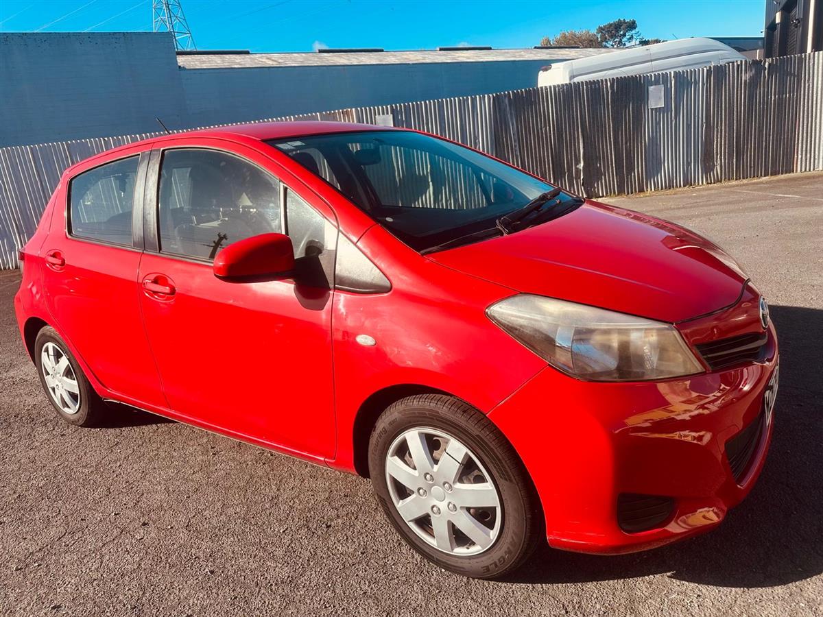 2012 Toyota Yaris YR 1.3P HATCH5 5M Hatchback Manual, NZ New, 5 seats, Petrol, 1,298 cc, 125,507 km