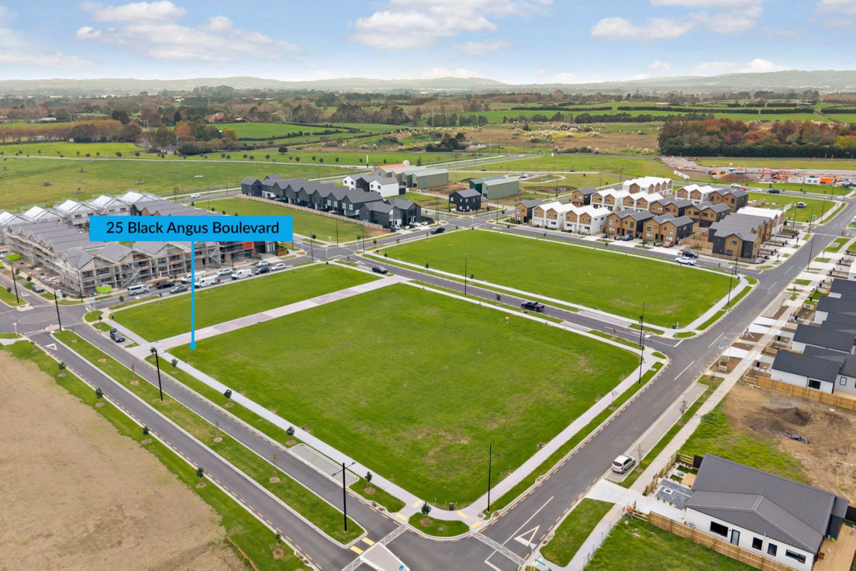 Titles issued , 264m2 section with RC, BC for a 4-bedroom + study standalone home, easy access to motorway, Minutes to Karaka Village and Drury, Close to ACG Strathallan and local schools, Surrounded by parks, walkways, and future amenities, 25 Black Angus Boulevard, Karaka,, Auckland