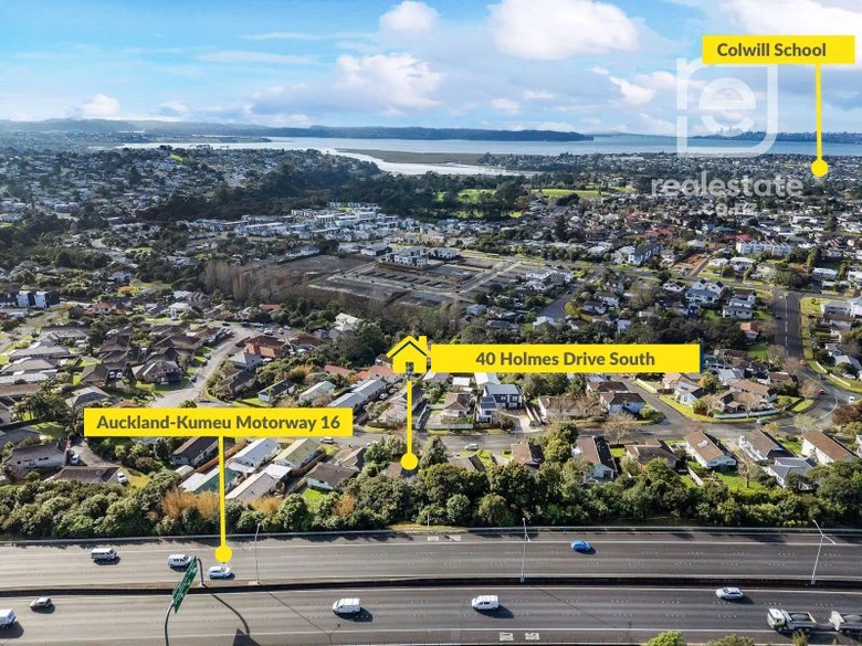 Must sell, Urgent sell, 3 beds 1 bath house on 651m2 section with RC, BC, EPA for 6 new home: 5 x three-storey units and 1 x two-storey unit, each unit has a carport, currently rented at $500 per week, 40 Holmes Drive South Massey, Auckland