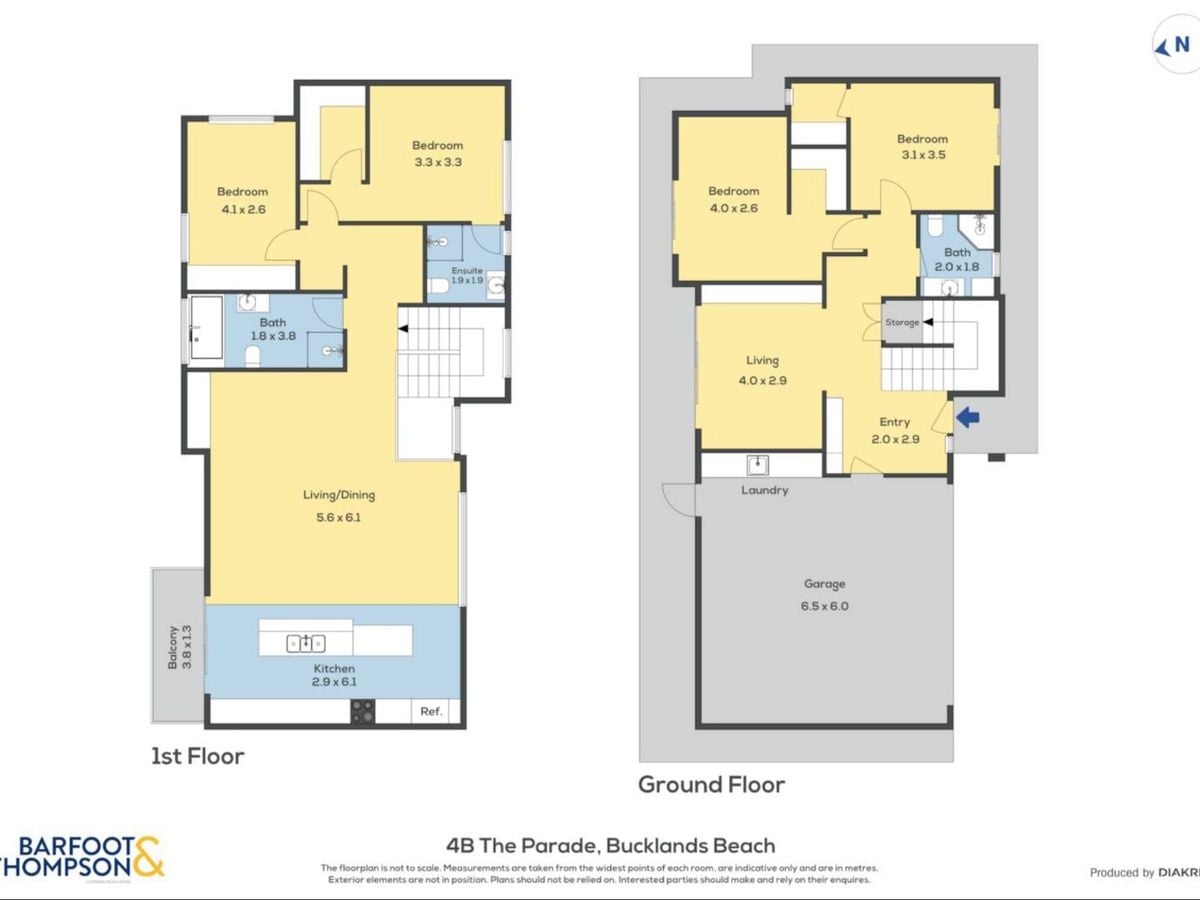 For rent, 4 beds 3 baths house with double garage, Available Now, 4B The Parade, Bucklands Beach, Auckland