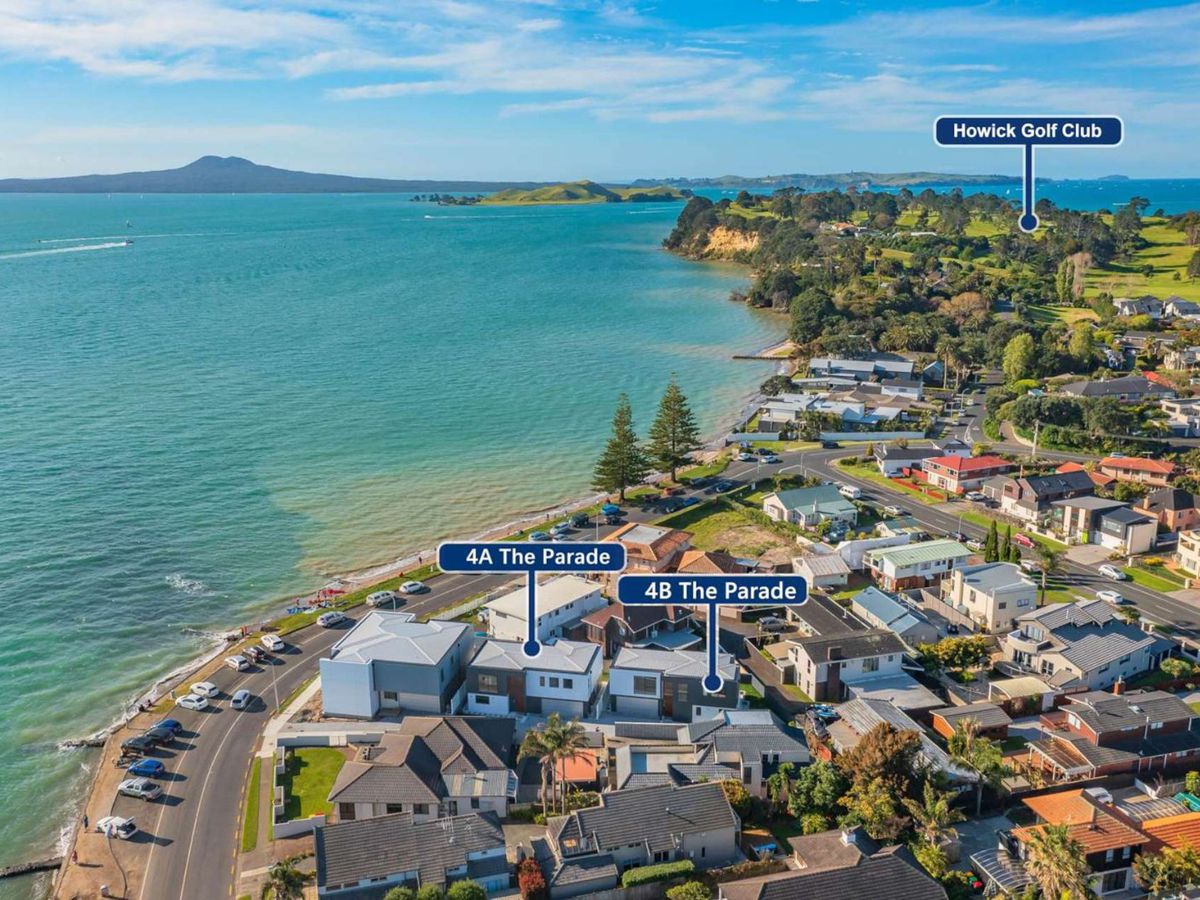For rent, 4 beds 3 baths house with double garage, Available Now, 4B The Parade, Bucklands Beach, Auckland