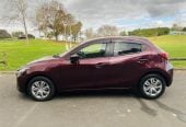 2017 Mazda Demio BLUETOOTH Hatchback Automatic, 5 seats, MAROON, Petrol, 1,300 cc, 29,854 km