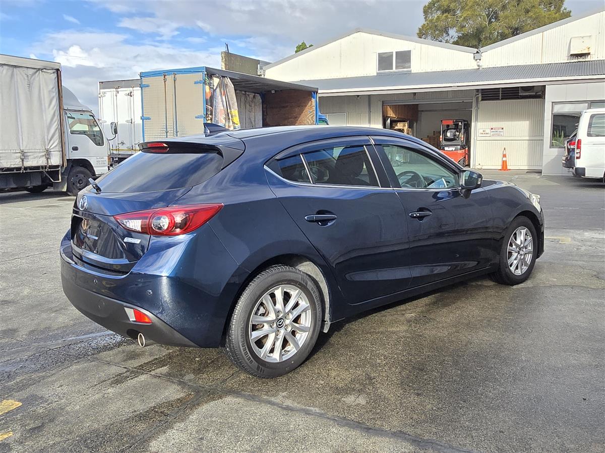 2016 Mazda Axela Parking Sensors !! Blind Spot Monitor !! Hatchback Automatic, 5 seats, Blue, New Import, Petrol, 1,490 cc, 74,531 km