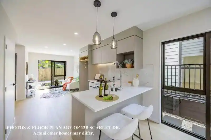 Brandnew freehold 3 beds 2.5 bath Duplex home with garage, Move-in ready, close to schools, parks, shops, 0.5 km to Birdwood School, 1.6 km to Waitakere College, 1.8 km to Massey High School, 12A Scarlet Drive, Ranui, Auckland