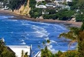 Sea Views, 210m2 Renovated 4 beds (2 ensuites) 3 baths house with double garage, App 5mins walk to the popular Murray’s bay beach with lot of water activity including boat sail and water jump from the jetty, 2/38 Gulf View Road, Murrays Bay, Auckland