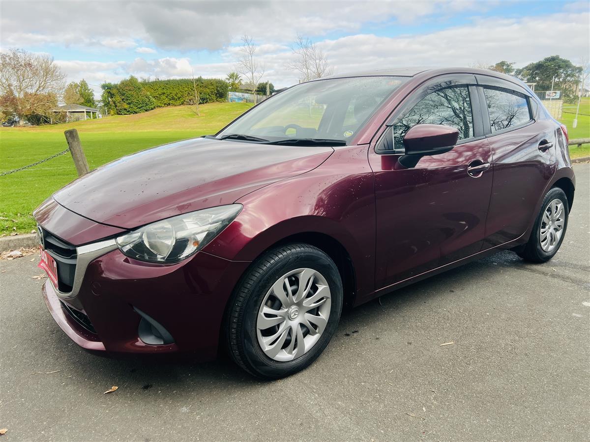 2017 Mazda Demio BLUETOOTH Hatchback Automatic, 5 seats, MAROON, Petrol, 1,300 cc, 29,854 km