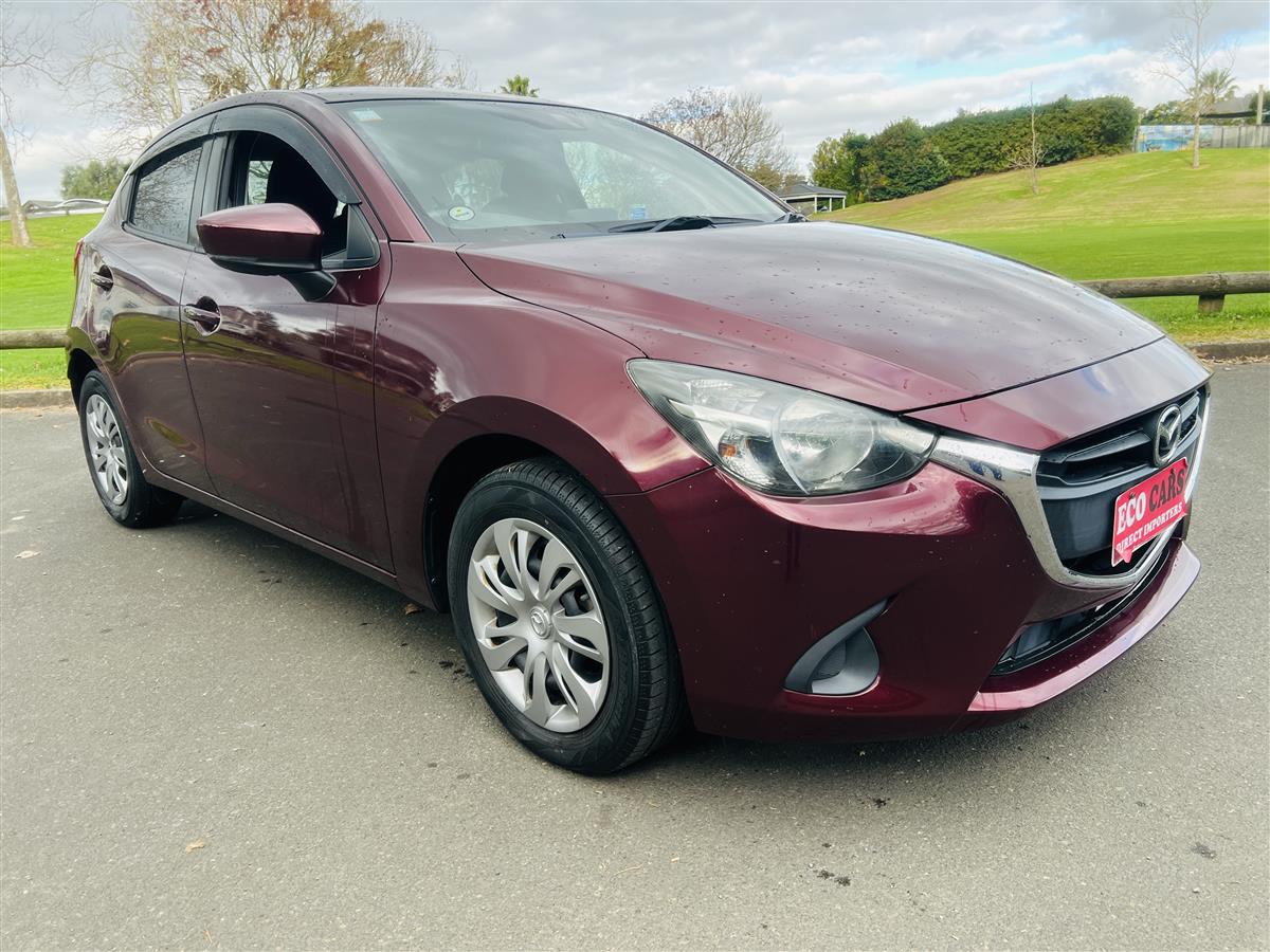 2017 Mazda Demio BLUETOOTH Hatchback Automatic, 5 seats, MAROON, Petrol, 1,300 cc, 29,854 km