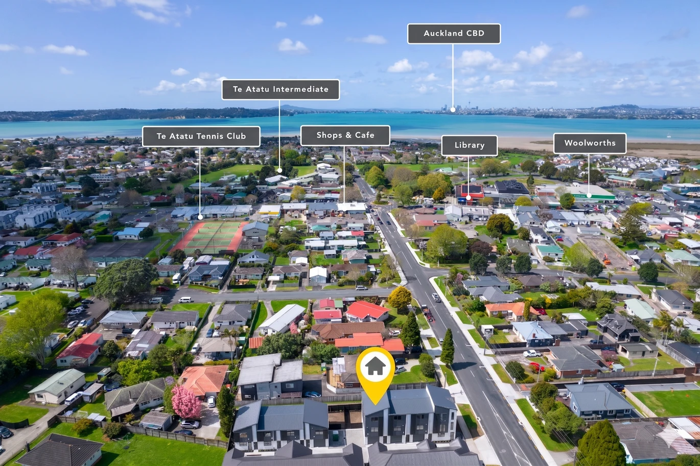 Brandnew 3 beds 2.5 baths home with garage, 1 ensuite ground floor, close to Woolworths, shops, parks, schools, 3/25 Taikata Road Te Atatu Peninsula, Auckland