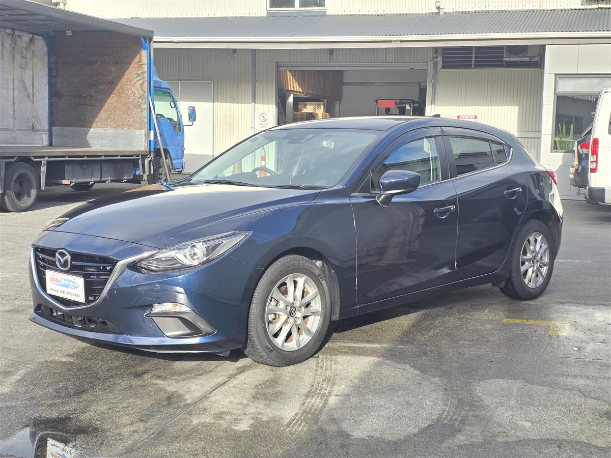 2016 Mazda Axela Parking Sensors !! Blind Spot Monitor !! Hatchback Automatic, 5 seats, Blue, New Import, Petrol, 1,490 cc, 74,531 km